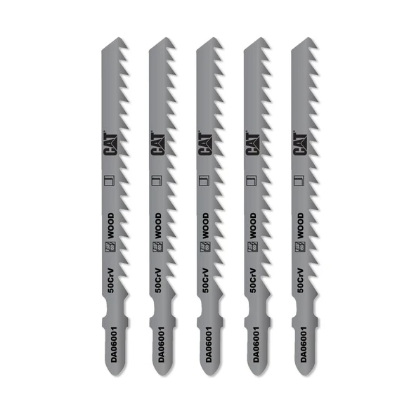 CAT DA06001 5 Parça Profesyonel Ahşap Hızlı/Kaba Kesim Dekupaj Testere Bıçağı, Ucu - 2