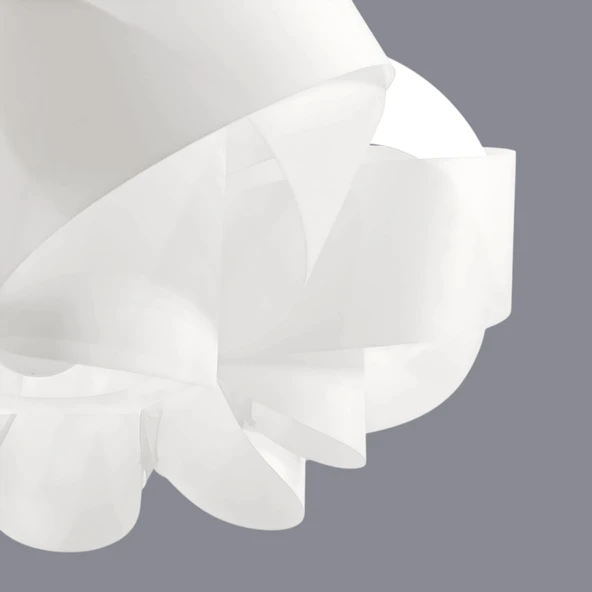 Petal Beyaz Sarkıt Avize (Kolay Kurulum) - 7