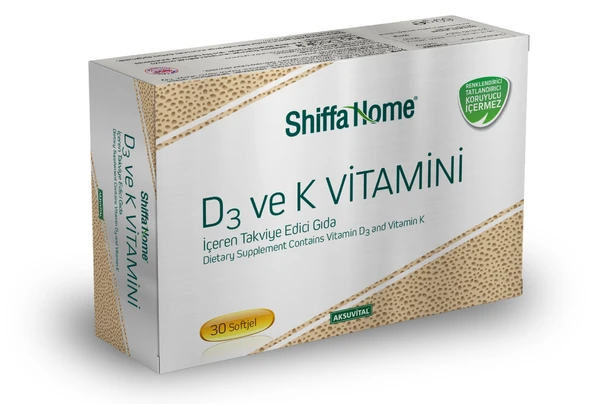 D3 ve K2 Vitamini 1300 mg 30 Softjel ürün görseli