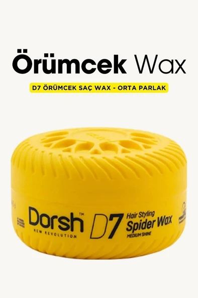 Dorsh Saç Şekillendirici Wax Spider (Örümcek) Wax D7 150 Ml - 2