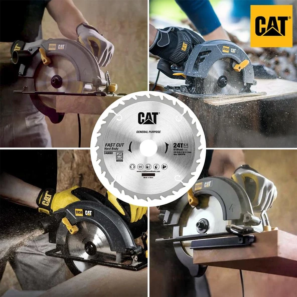 CAT DA08001 184x30mm Ahşap Kesme Elmas, Daire Testere Bıçağı 24 Diş - 3