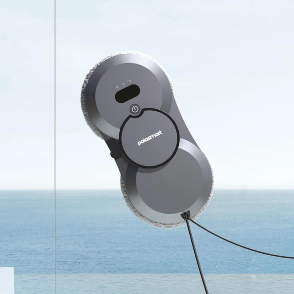 Polosmart PSH22 Cam Temizleme Robotu Ultrasonik Su Spreyli Akıllı Navigasyonlu Uzaktan Kumandalı - 3