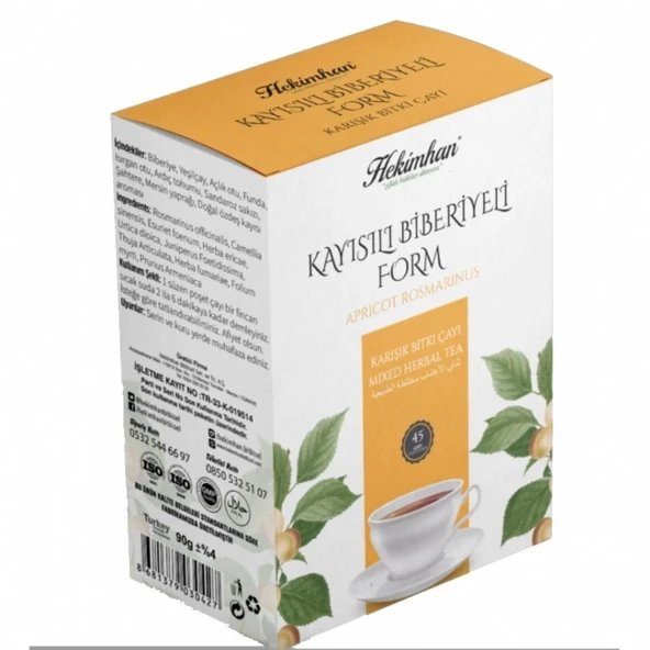 KAYISILI BİBERİYELİ KARIŞIK ÇAY 45 Lİ SÜZEN POŞET