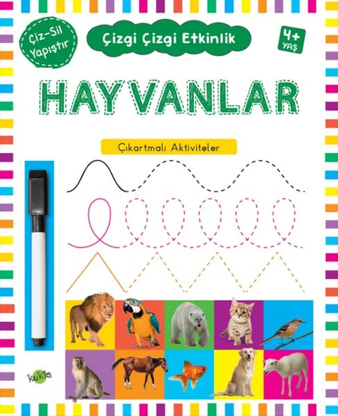 Çizgi Çizgi Etkinlik- Hayvanlar (4+ Yaş) ürün görseli