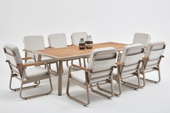 Milano Masa Bella Sandalye Takımı - Kum Rengi ürün görseli 1