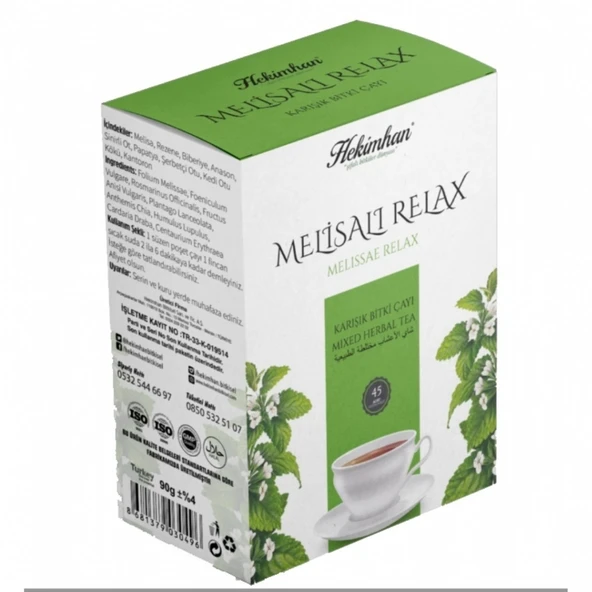 RELAX MELİSALI KARIŞIK ÇAY 45 Lİ SÜZEN POŞET