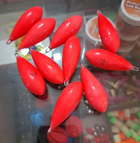 Surf Olta Kurşunu Kırmızı UV Renkli 125GR 1 Adet ürün görseli