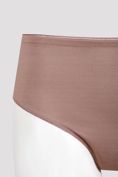 Koyu Kahve Barbara Yüksek Bel String Korse - Resim 2