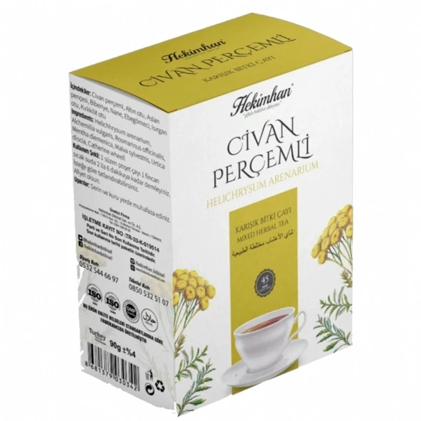 CİVAN PERÇEMLİ KARIŞIK ÇAY 45 Lİ SÜZEN POŞET