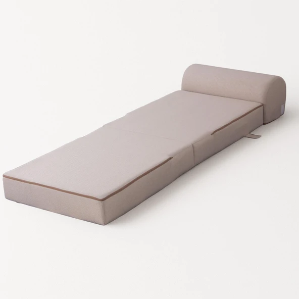 Yataklı Koltuk Magic Keten Görünümlü Tek Kişilik Bej Tek - 6