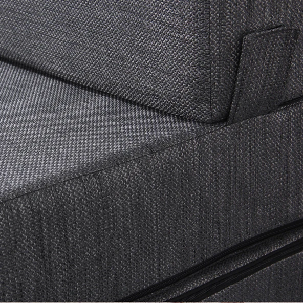 Yataklı Koltuk Magic Keten Görünümlü Tek Kişilik Antrasit Tek - 6