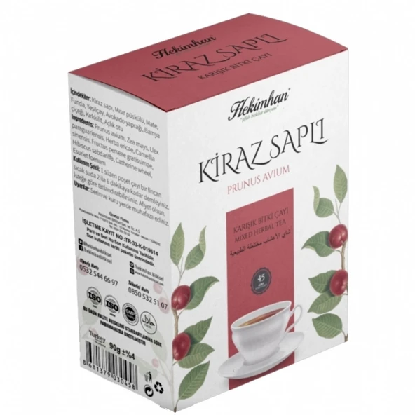 KİRAZ SAPLI KARIŞIK ÇAY 45 Lİ SÜZEN POŞET