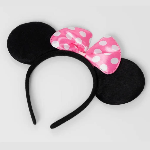 Pembe Fiyonklu Minnie Mouse Tacı Mini Kulak ürün görseli 1