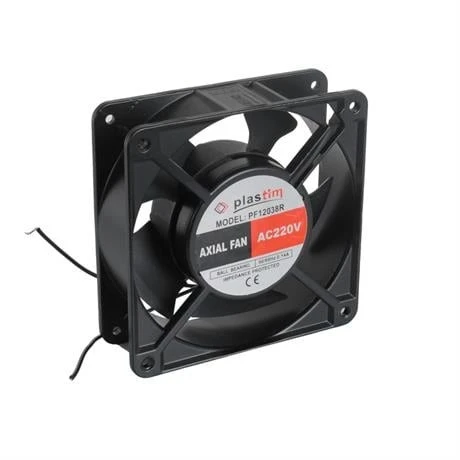 Plastim 120x120x38mm 220v AC Rulmanlı Aksiyel Fan - PF12038R - Resim 2