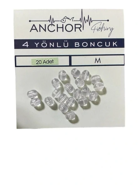 Anchor 4 Yollu Boncuk M Beden 20 li Paket ürün görseli