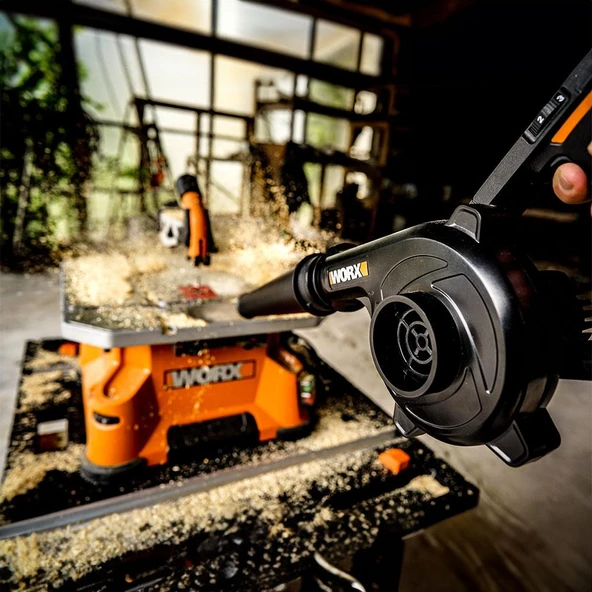 Worx WX094.9 20Volt Profesyonel Şarjlı Devir Ayarlı Üfleyici (Akü Dahil Değildir) - 3