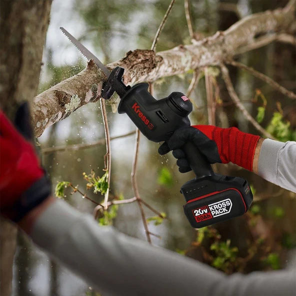 Kress KUE00.91 20Volt Kömürsüz Profesyonel Tilki Kuyruğu Testere (Akü Dahil Değildir) - 4