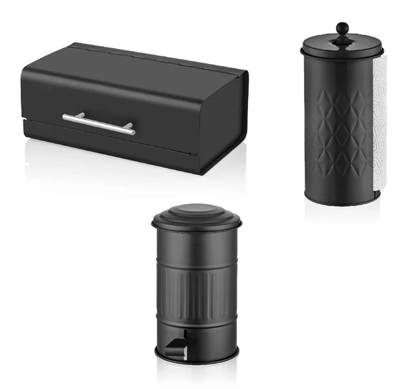 The mia ekmeklik - çöp kovası havlu peçetelik 3 lü mutfak çeyiz seti ürün görseli 1