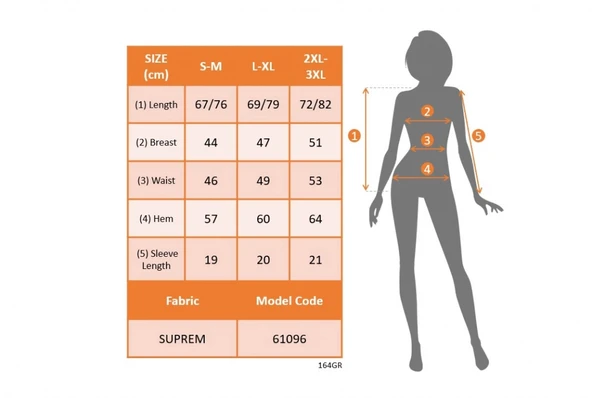 MDB Kadın Kısa Kollu Bisiklet Yaka Salaş Süprem Bluz - Resim 6