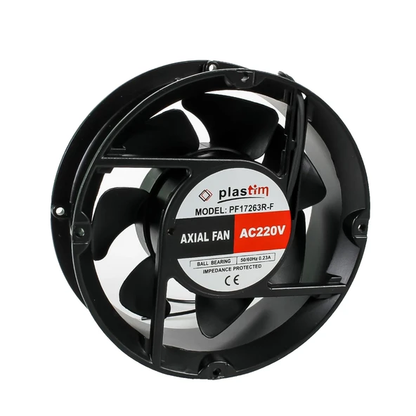 Plastim 172x163x51mm 220v AC Rulmanlı Aksiyel Fan - PF17260R - Resim 2