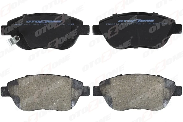 ÖN BALATA CORSA D BÜYÜK TİP 1.3 CDTI 07/06  FIAT 500L 12 0.9T 1.4 1.3D MTJ 1.6D MTJ 93189816 77366534 77366481 ürün görseli