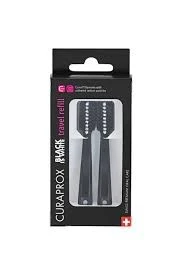 CURAPROX BLACK İS WHİTE TRAVEL FIRÇA YEDEK BAŞLIK 2Lİ ürün görseli 1