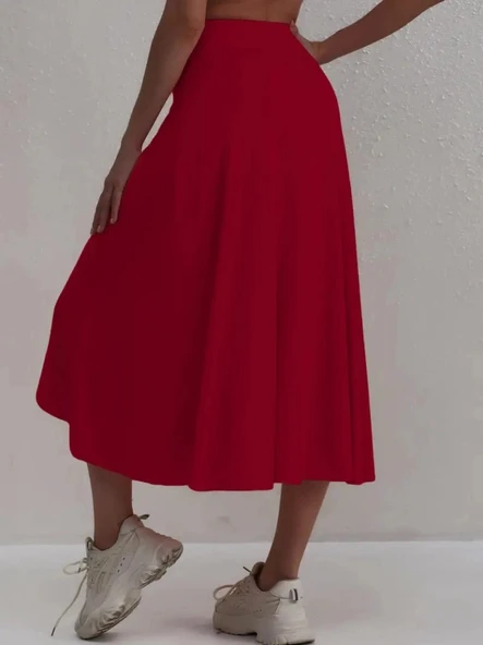 MDB Kadın Cep Detay Taytlı Sandy Etek - Resim 4