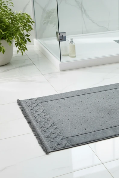 Fesun Bej Ayak Havlusu - 60x130Cm, 690Gr, %100 Pamuk, Spa Ve Otel Banyo Paspası, Günlük Kullanıma Uygun - 2