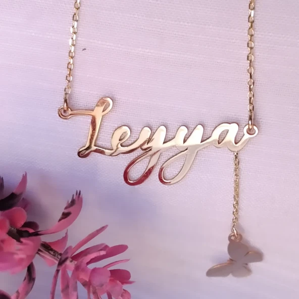 İSİMLİ KOLYE SALLANAN DESEN VEYA SOY İSİM HARFLİ - Resim 4
