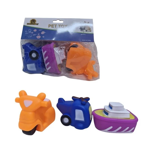 Asya Oyuncak Deposu Poşettte Vikvik 3lü Vinil Araçlar