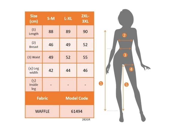 MDB Kadın Askılı Yuvarlak Yaka Düğmeli Waffle Kısa Tulum - Resim 7