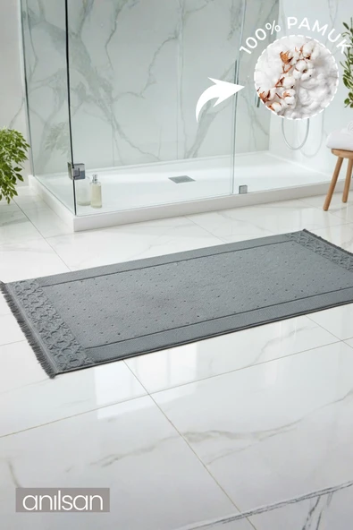 Fesun Bej Ayak Havlusu - 60x130Cm, 690Gr, %100 Pamuk, Spa Ve Otel Banyo Paspası, Günlük Kullanıma Uygun