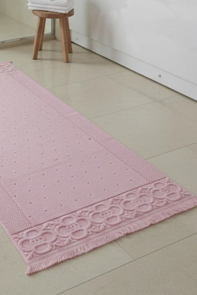 Fesun Pudra Ayak Havlusu - 60x130Cm, 690Gr, %100 Pamuk, Spa Ve Otel Banyo Paspası, Günlük Kullanıma Uygun - 2