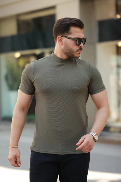 MDB Erkek Yarım Balıkçı Yaka Kısa Kollu Tshirt - Resim 2