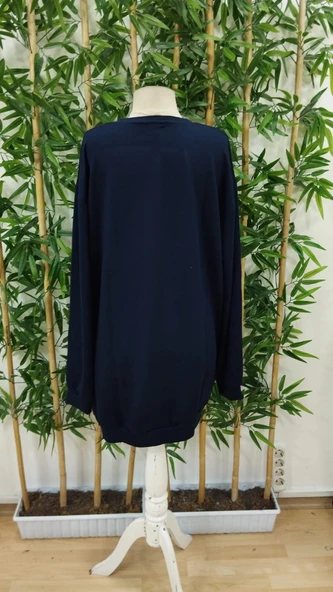 MDB Kadın Uzun Kollu Bisiklet Yaka Ayı Desenli Viskon Iki Iplik Elbise - Resim 5