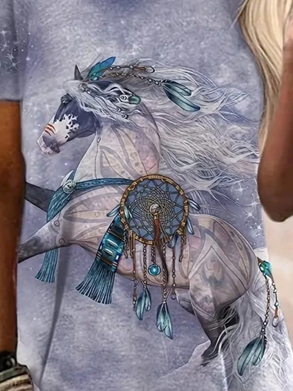 MDB Kadın Kısa Kollu Bisiklet Yaka Salaş Süprem Bluz - Resim 2