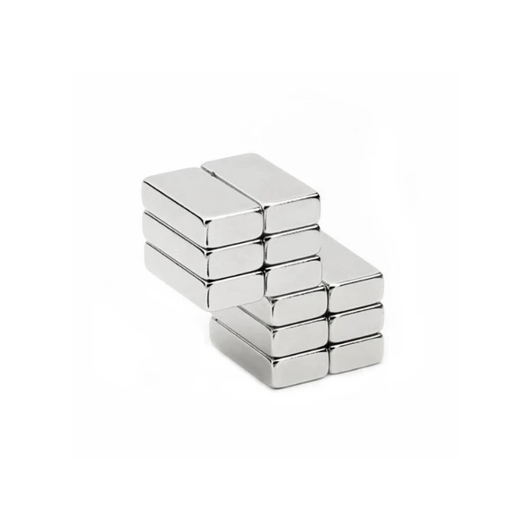 20 Adet 20x10x5 Mm Neodyum Magnet N35 Güçlü Mıknatıs Köşeli Ve Dayanıklı Nikel Kaplama