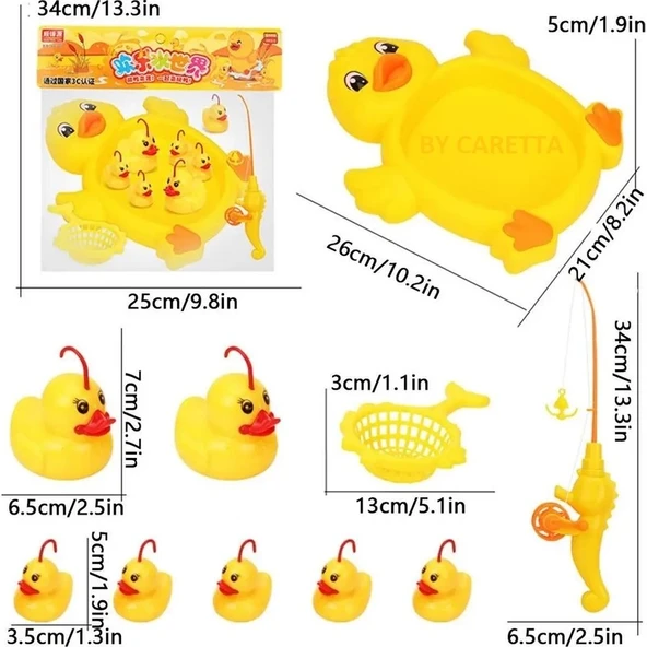 by Caretta Mıknatıslı Olta Ile Havuzlu Ördek Tutma Oyunu - 5