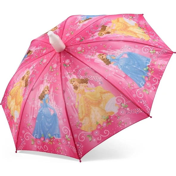 Bardaklı Kız Çocuk Şemsiye 8 Telli