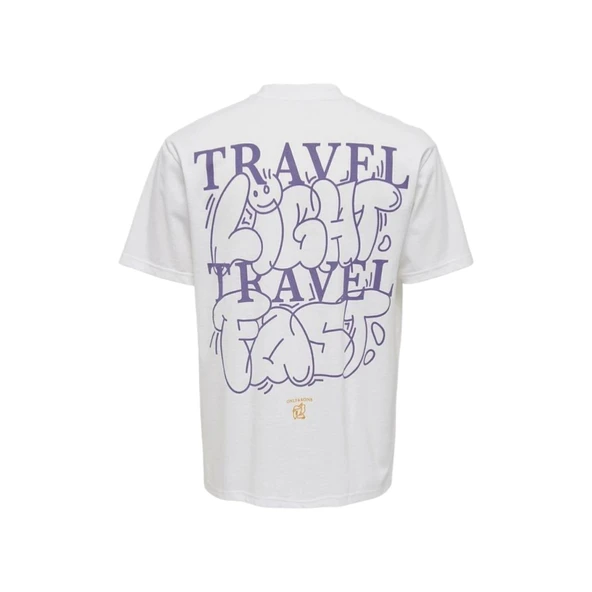 Erkek Baskılı T-shirt - Resim 3