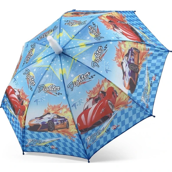 Bardaklı Erkek Çocuk Şemsiye 8 Telli