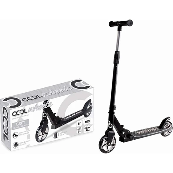 Cool Wheels Cool Direksiyon Katlanır Scooter Yükseklik Ayarlı Çocuk Scooter Gri 8+ - Resim 5