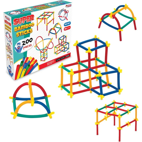 Dede Süper Bambu Çubuklar 200 Parça