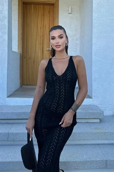 MDB Rosalia Sırt Dekolteli Elbise 2761 - Resim 2