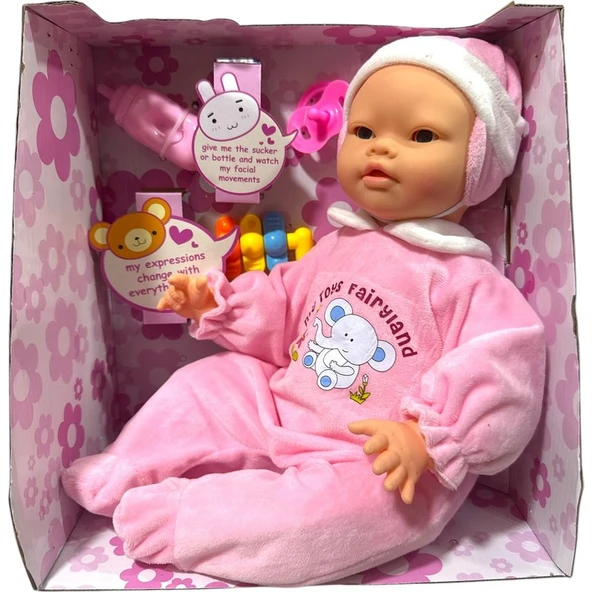 Toysturka Oyuncak Mimikli Bebek Oyun Arkadaşı Mimikli Bebek Bibi TT33078 - 3