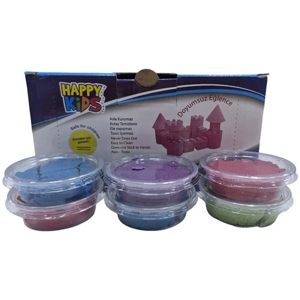 Happy Kids Kinetik Kum Renkli 50GR 30ADET