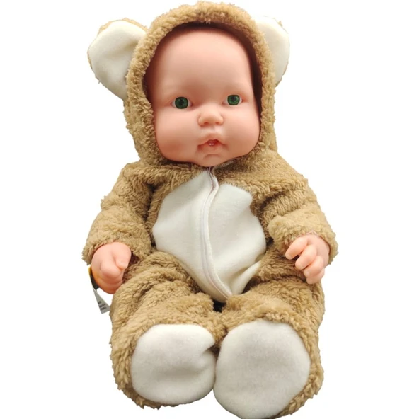 Erpa Oyuncak Ayı Kostümlü Masal Anlatan Tombul Bebek Kahverengi 662294 - 5