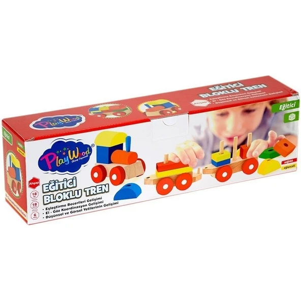 Onyıl Oyuncak Playwood Eğitici Ahşap Bultak Tren