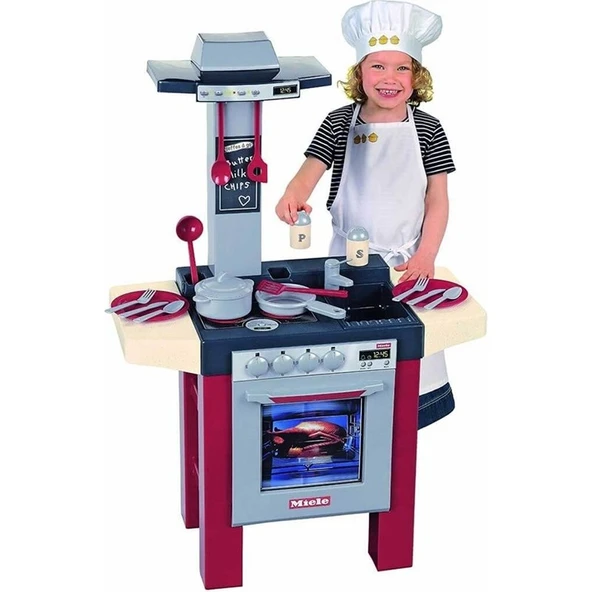 Klein Toys Miele Fırın Ocak ve Aspiratör Mutfak Set Sesli - Resim 2