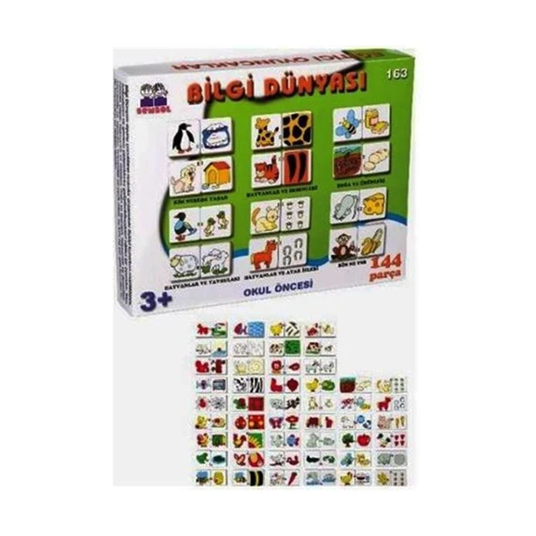 Gökmen Oyuncak 144 Parça Okul Öncesi Bilgi Dünyası